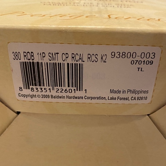 Baldwin Prestige Series Cerrojo Venetian Bronze Deadbolt w/SmartKey New in box - Picture 5 of 11